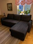 Stor bäddsoffa med divandel i bra skick 
