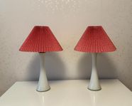 BORDSLAMPOR / 1 Par / Bergboms / Glas / 1900-tal