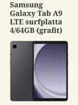 Samsung Galaxy Tab A9 LTE surfplatta 4/64GB (grafit)