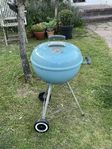 Weber kolgrill 45 cm, turkos. Bortskänkes. 