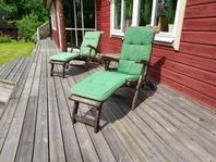 2 solstolar med dynor