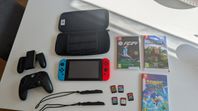 Nintendo Switch med spel 