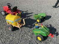 Tramptraktor med tillbehör
