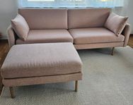 Bolia Scandinavia Remix 3sits soffa med fotpall