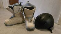 Snowboardboots36 och hjälm S