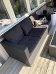 Loungesoffa + loungebord