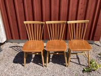 Tre retro stolar pinnstolar Hagafors