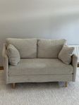 2-sits tygsoffa i beige