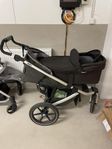Thule Urban Glide 2 + liggdel + regnskydd