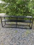Virum Jysk hylla plåt svart sideboard bokhylla TV-bänk