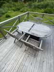 Trädgårdsbord och 3 stolar från Jutlandia