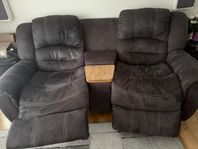 2-sits soffa, el-recliner 