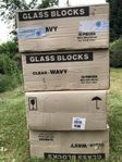 glasblock klar vågigt, nya