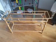 blombord i rotting och glas