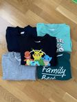 5 tröjor från Lindex och H&M i strl 110/116