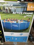 Pool 5.4 meter med filter 1.22 m djup