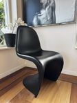Verner Panton 6 st svarta stolar