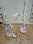 bordslampa och vägglampa