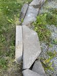 Bortskänkes mursten/trädgårdssten