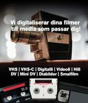 Norrländska Filmöverföringar. VHS, VIDEO8, MiniDV, SUPER8