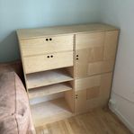 IKEA KUSK Skåp Hylla Björk Trä Plywood Retro 