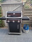 weber Spirit E-310 gasolgrill ink pc5 gasoltub & överdrag
