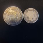 1868 Fillipinerna/ under Spanien 50 och 20 peso