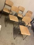 6 stycken skolstolar (industristolar)