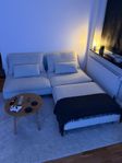 Söderhamn 3-sits soffa med lös fotpall