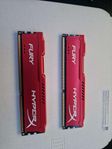 Kingston HyperX FURY Red 16GB (2x8GB) RAM (pris kan prutas) 