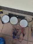 3 st W9 Phoenix 160W LED 9" extraljushållare & reläkabelsa