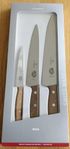 Victorinox Trancherset (3, trähandtag) 12,19&22cm Bladläng