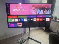 LG TV 75 Tum Med golvstativ Svart Ny Skick