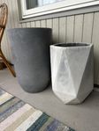 2 stora utomhus krukor oanvända