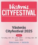Västerås Cityfestival - 4st armband till lördagen 28/6