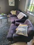 Soffa med fåtölj 