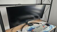 LG 35WN75C-B Ultra wide monitor med inbyggt usb-c hub.