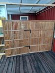 Vikvägg trä. 210*150 cm