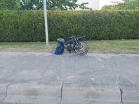 Hopfällbar elcykel