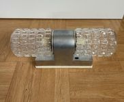 60-tals badrumslampa i glas och plast