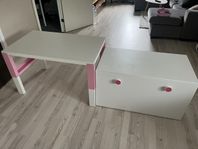 Ikea skrivbord+ förvaring