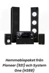 Högtalar surroundsystem för hemmabio | H388B System One