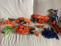 Nerf Gun och Xshot med tillbehör