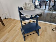 Stokke Tripp Trapp inkl. Bricka Babyset klädsel MidnightBlu