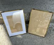 2 st Ramar med glas. -Retro-