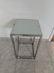 2 st sidobord silver 