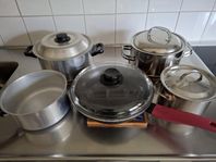 Kastrull sett och stekpanna 