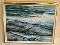 Original oljemålning av Franz Glatzl "Bränning"