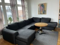 Soffa med divan/schäslong