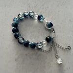 Galaxy Moon Star Bracelet – Silver & CZ Glass